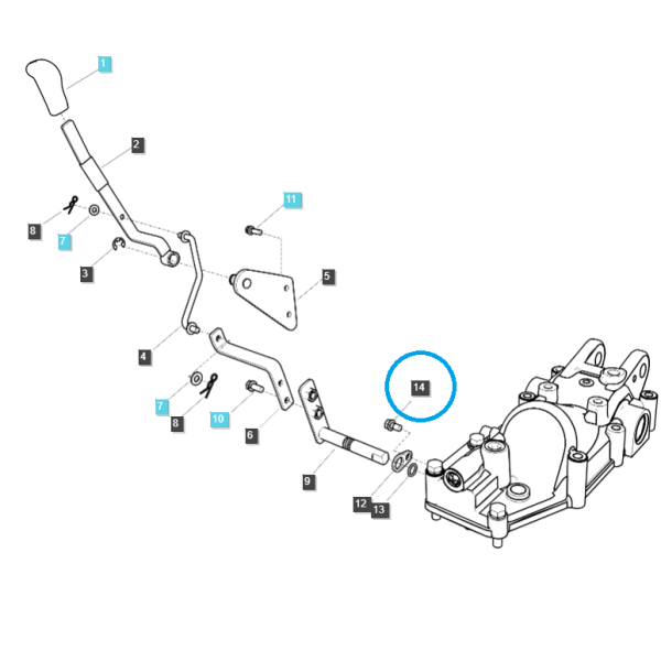 Perno M8 x 1,25 x 16 / S153081633 / Ls Tractor 40028919