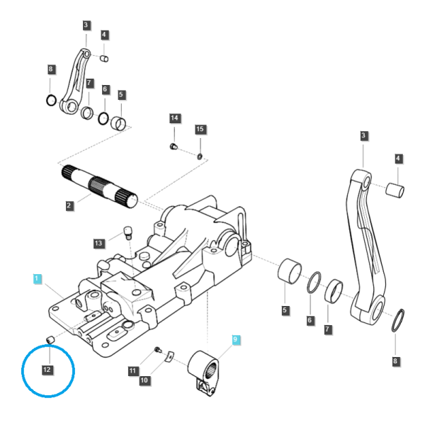 Bouchon d'huile 1/4 / A0610168 / Tracteur LS / n° 40012845