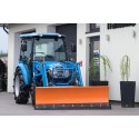 LS Traktor MT3.40 HST s kabinou, čelním nakladačem a sněžným pluhem s Eurorámem 4FARMER