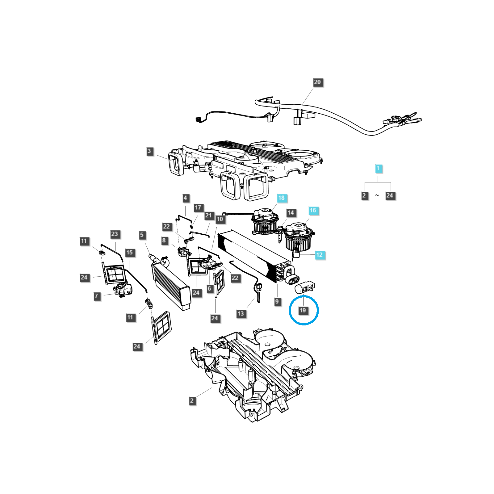 Air conditioning expansion valve / TRG865 / LS Tractor 40352090