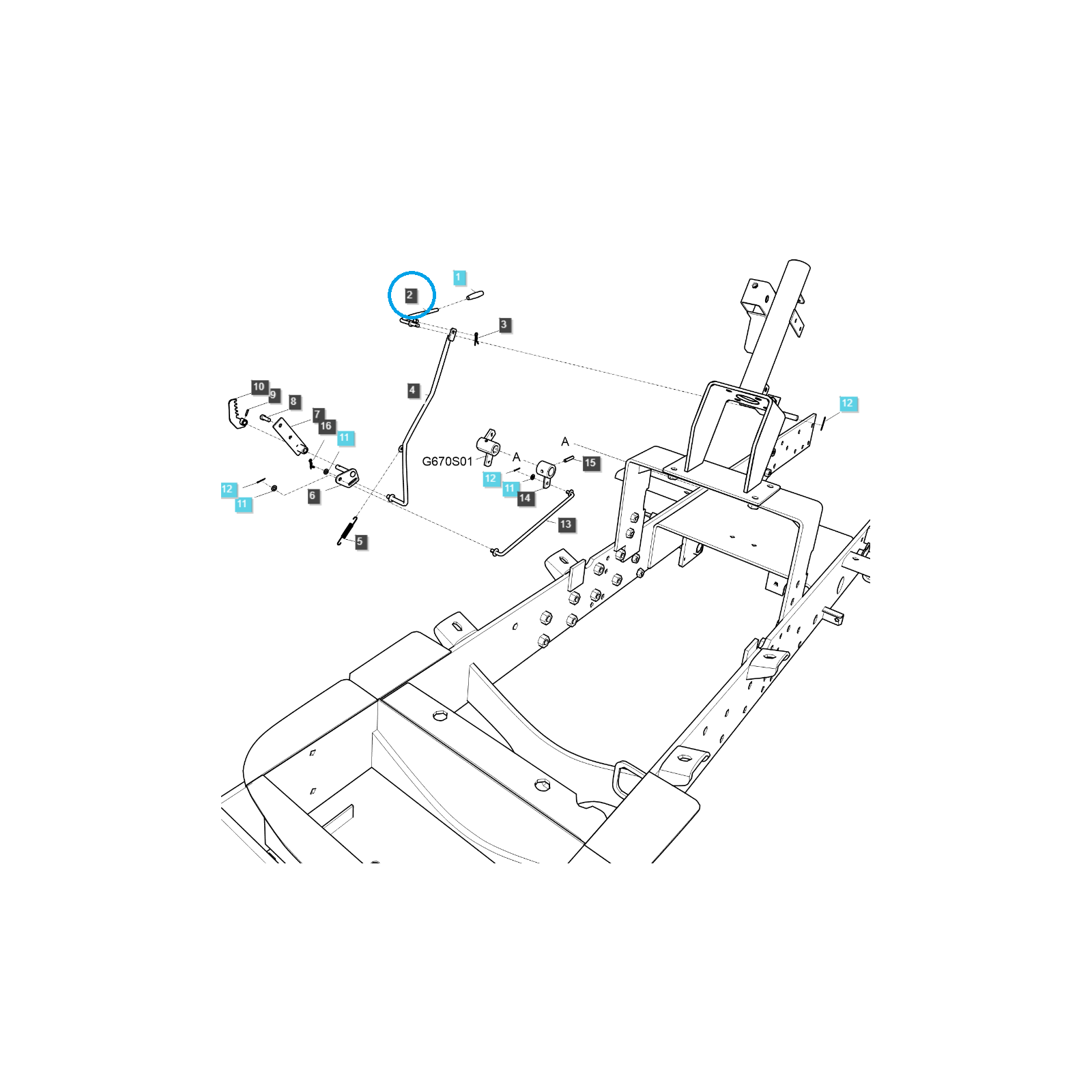 Tempomathebel / TRG292 / Ls Traktor 40195521