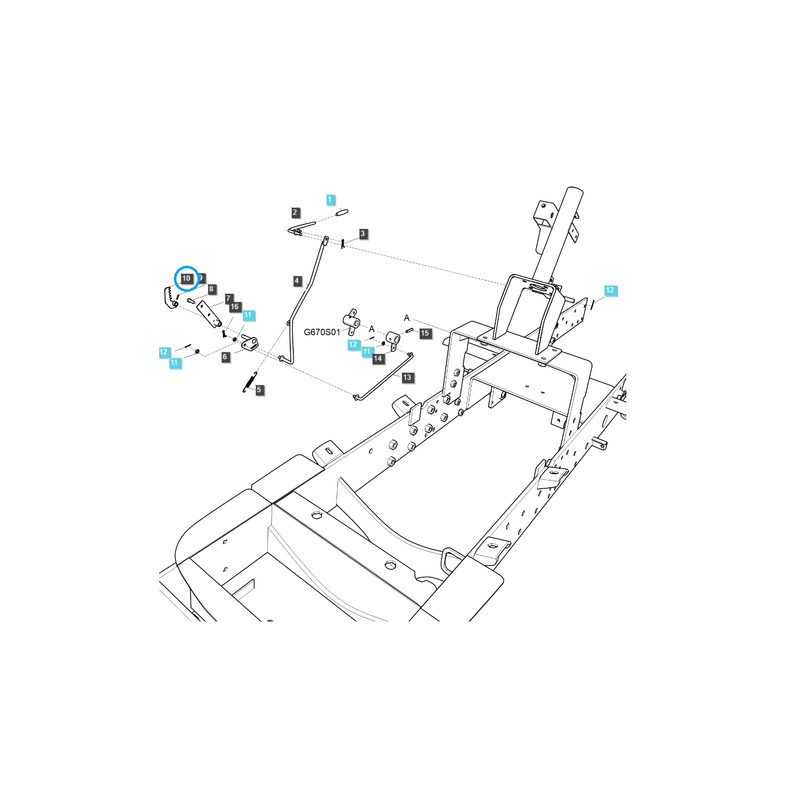 Locking Plate / TRG292 / LS Tractor / No. 40285274