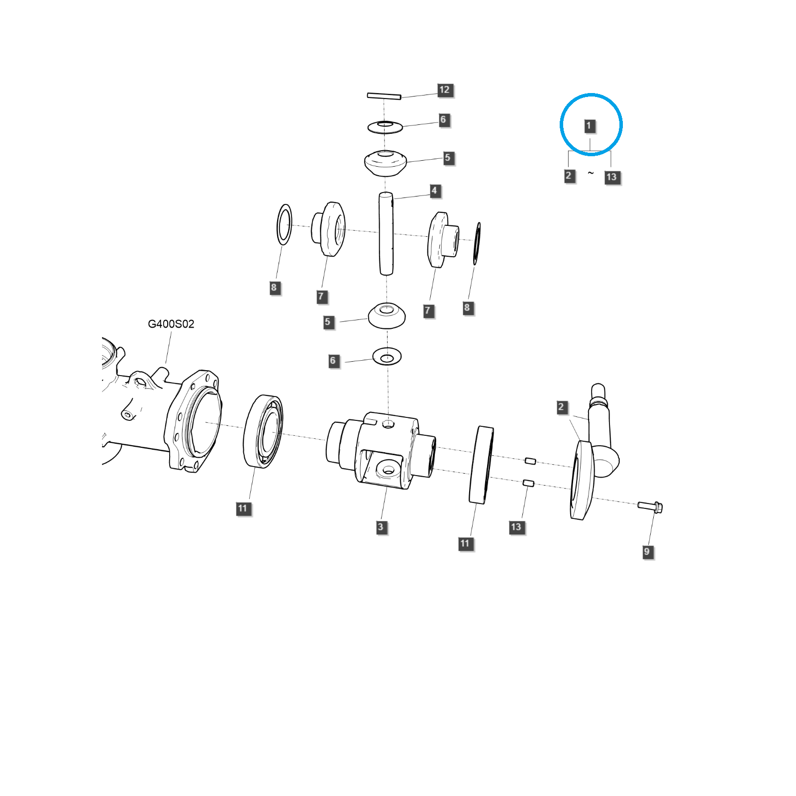 Vorderdifferential / G400 / Ls Traktor 40406970