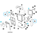Entretoise en éponge pour radiateur / TRG170 / Tracteur LS / N° 40196664