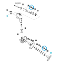Distanzstück 60,8 x 50 x 0,8 mm / TRG400 / Ls Traktor 40218951