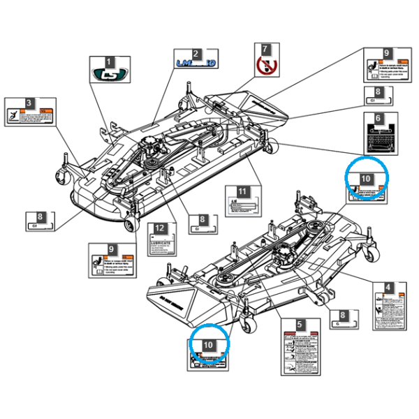 Warn-/LS-Traktoraufkleber 40376542