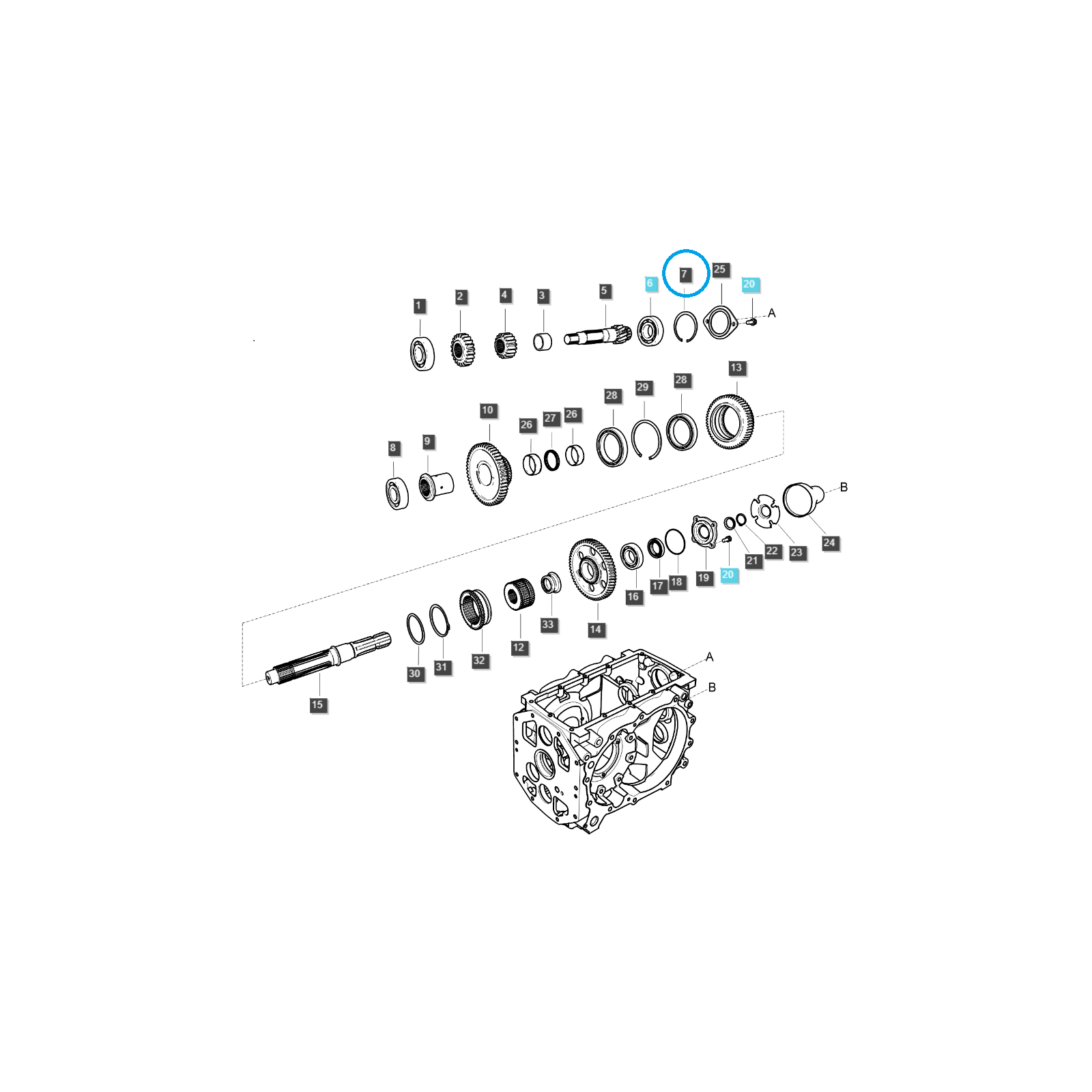 Seeger Ring / Ø80 / S811080001 / LS Tractor / No. 40029303