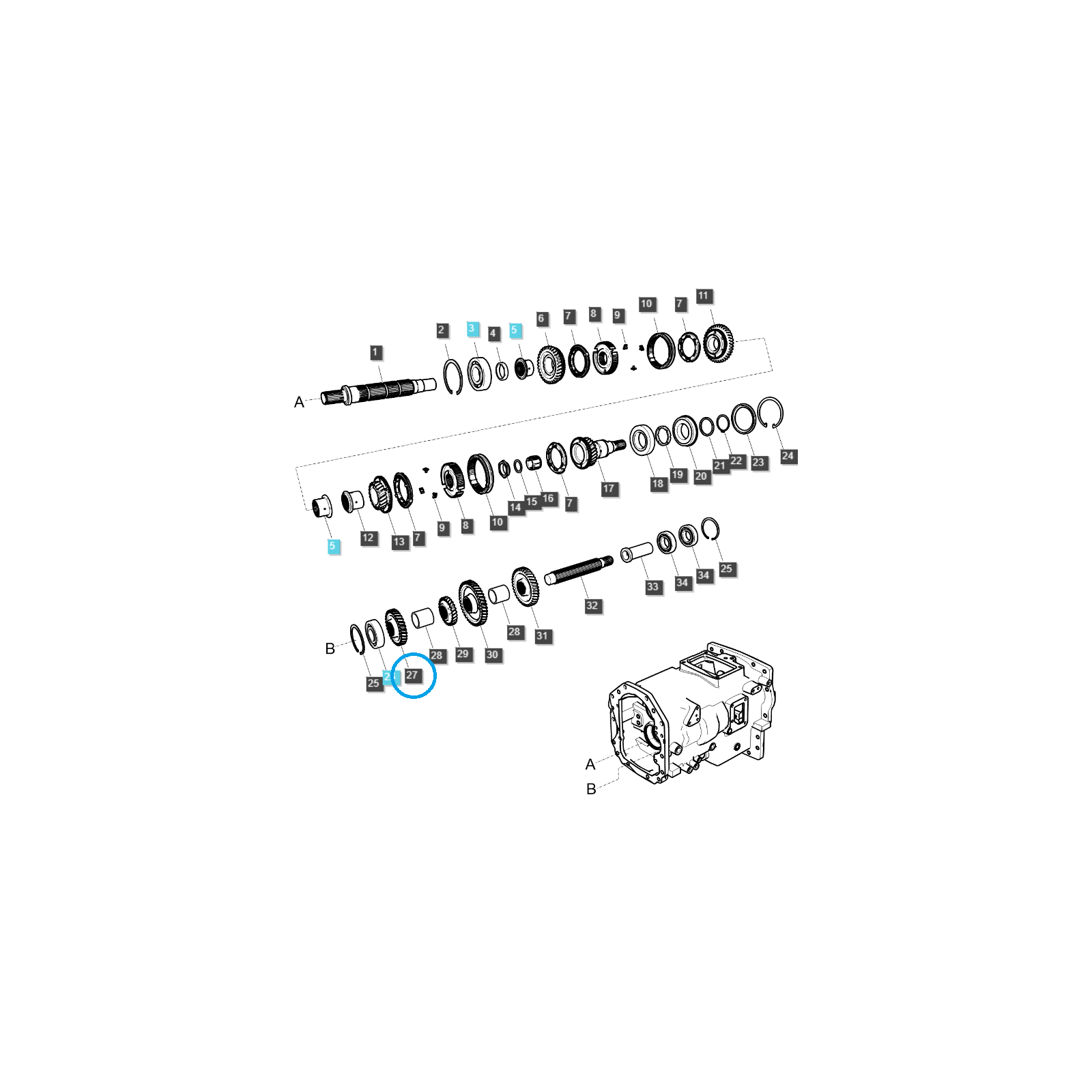 Tryb trzeciego biegu / TRG281 / LS Tractor 40031337 | Traktor.com.pl