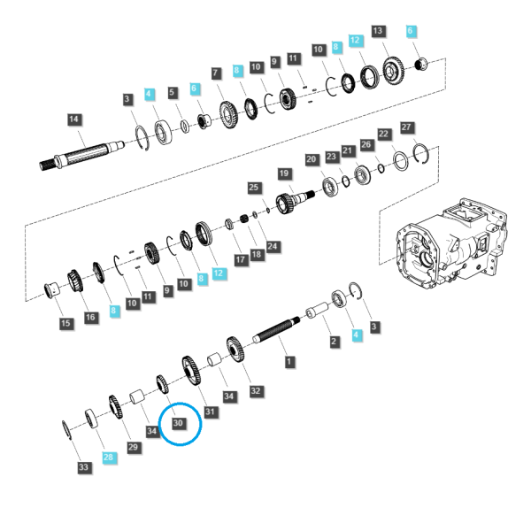 Fourth gear mode / TRG281 / Ls Tractor 40031339