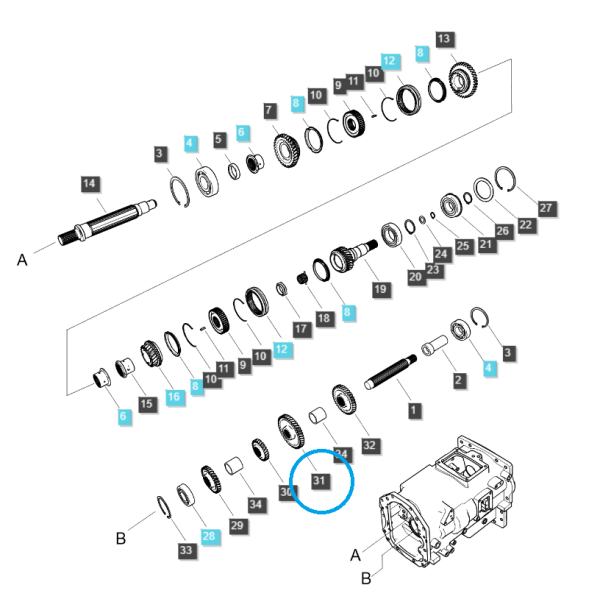 First Gear Mode / TRG281 / LS Tractor 40031340