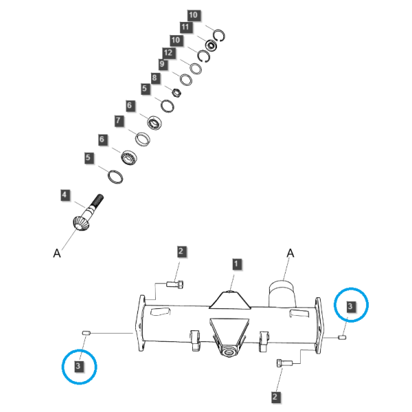 Klin, kołek blokujący 10 x 20 mm / TRG100 / S423102023 / LS Tractor 40112472