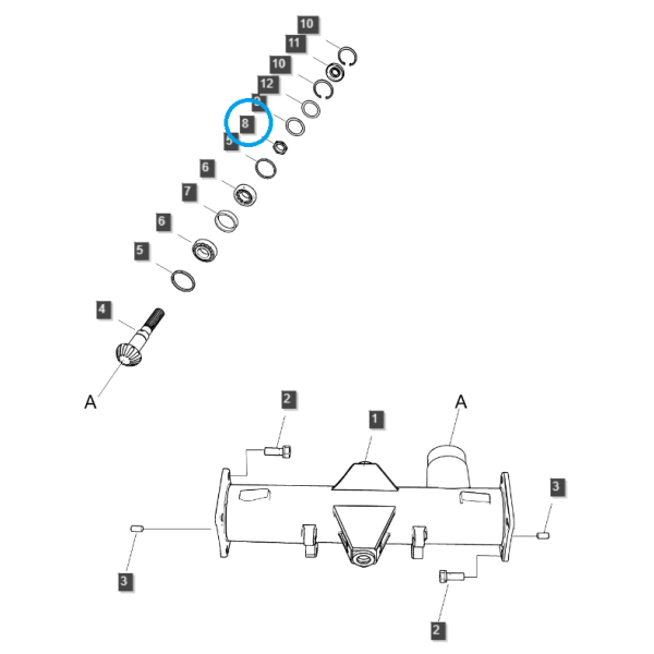 Locking nut M24 / TRG400 / LS Tractor 40195038