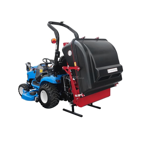 LS Traktor MT1.25 s kosačkou na trávu s košom a priemyselnými pneumatikami