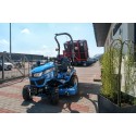 LS Tractor MT1.25 con cortacésped con cesta y neumáticos industriales