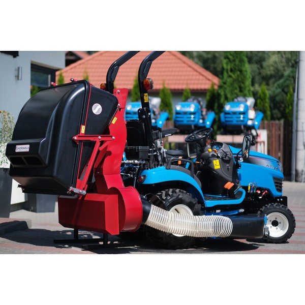 Tracteur LS MT1.25 avec tondeuse à gazon avec panier et pneus industriels