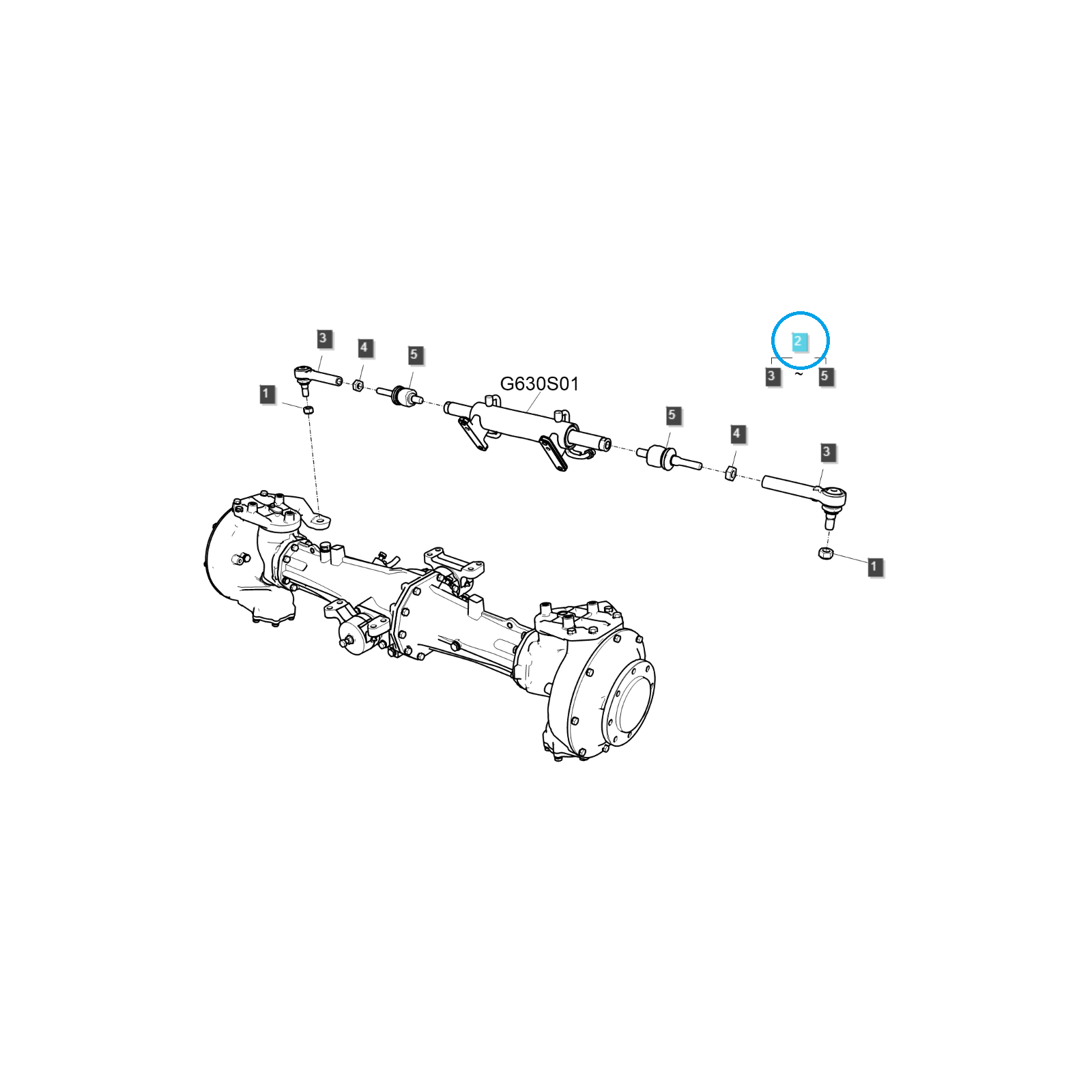 Hlava spojovacej tyče riadenia / G610 / Traktor LS / č. 40414548