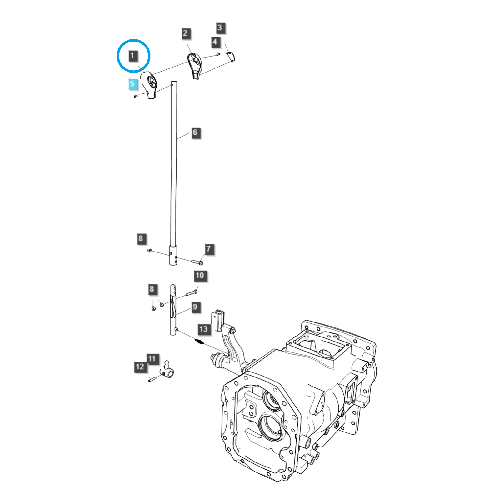 Cache-bouton avec boutons / TRG869 / Tracteur LS / 20110706