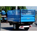 Przyczepa rolnicza jednoosiowa 2.5T z kiprem i nadstawkami z siatki 4FARMER | Traktor.com.pl