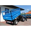 Przyczepa rolnicza jednoosiowa 2.5T z kiprem i nadstawkami z siatki 4FARMER | Traktor.com.pl