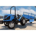 Single-axle agricultural trailer 2.5T with tipper and mesh extensions 4FARMER