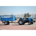Przyczepa rolnicza jednoosiowa 2.5T z kiprem i nadstawkami z siatki 4FARMER | Traktor.com.pl