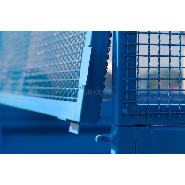 Jednonápravový zemědělský přívěs 2,5 t se sklápěcí korbou a síťovými nástavbami 4FARMER