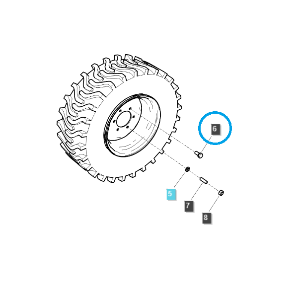 Šroub M12 x 1,25 x 30 / S154123037 / LS Traktor 40404841