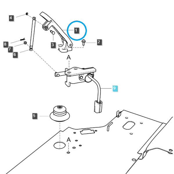 Gaspedal / TRG100 / LS Traktor / Nr. 40275751