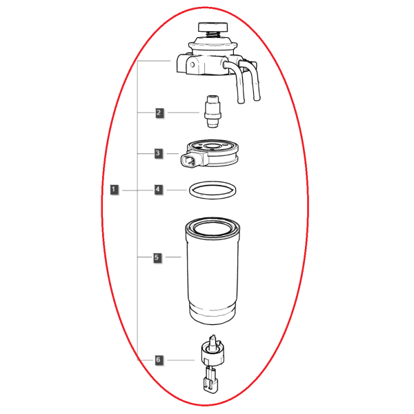 Hlavný palivový filter / EGQ125 / Ls Traktor 40266160