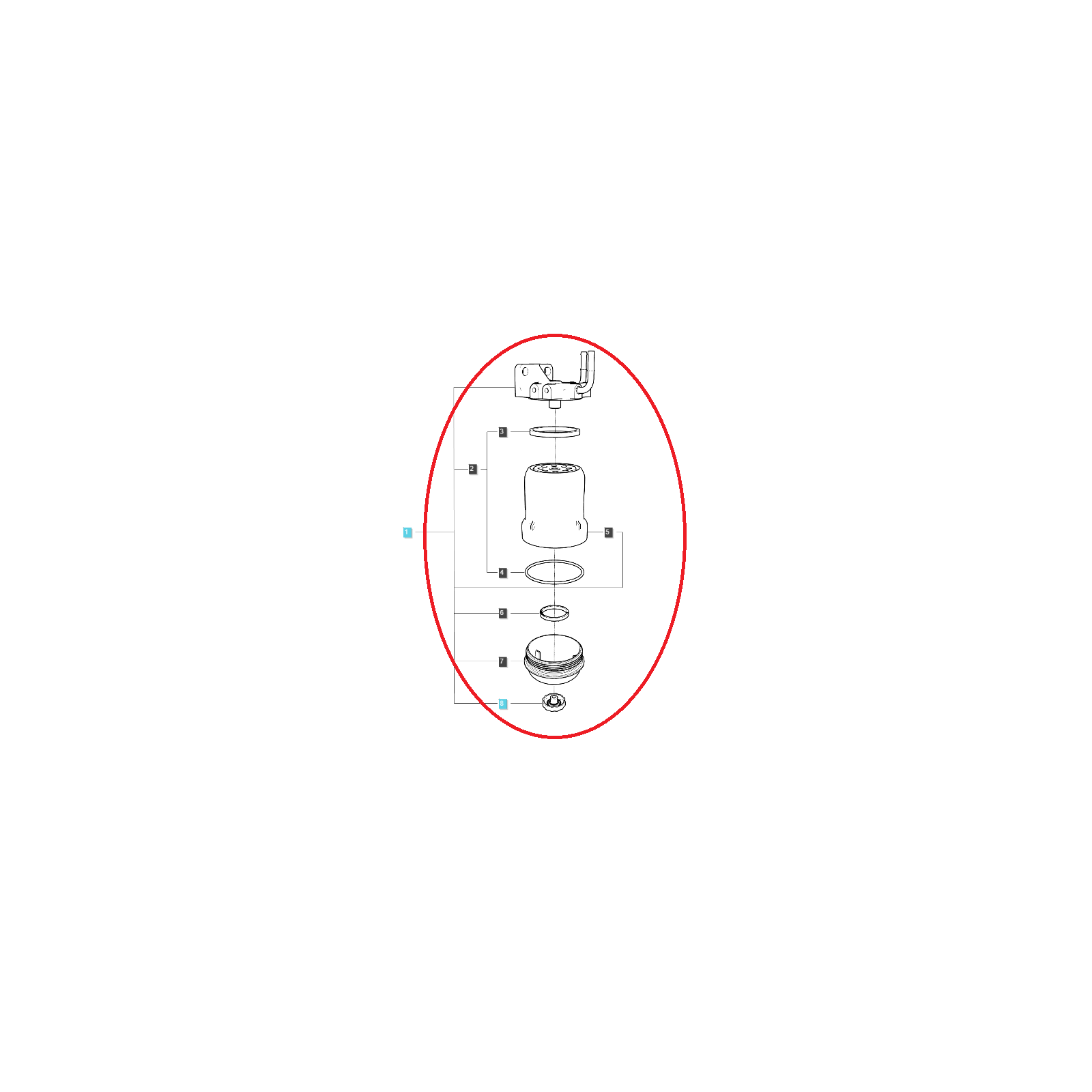 Filtre à carburant principal / EGQ125 / Ls Tractor 40407355