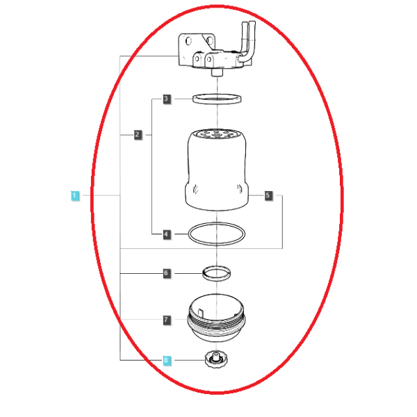 Hlavný palivový filter / EGQ125 / Ls Traktor 40407355