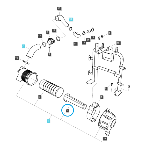 Luftfiltereinsatz 6,5 Zoll / TRG190 / Ls Traktor 40364279
