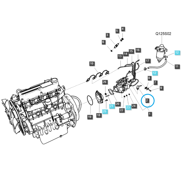 Hasiaca cievka / Q1250156 / LS Traktor / č.40150541