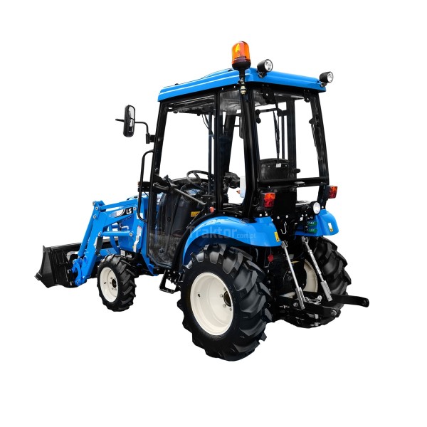 Tractor LS XJ25 MEC con cabina y cargador frontal
