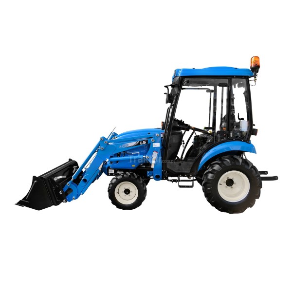 Tracteur LS XJ25 MEC avec cabine et chargeur frontal