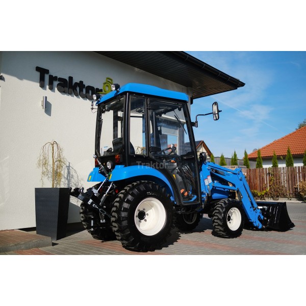 LS Traktor XJ25 HST mit Kabine, Industriereifen und Frontlader