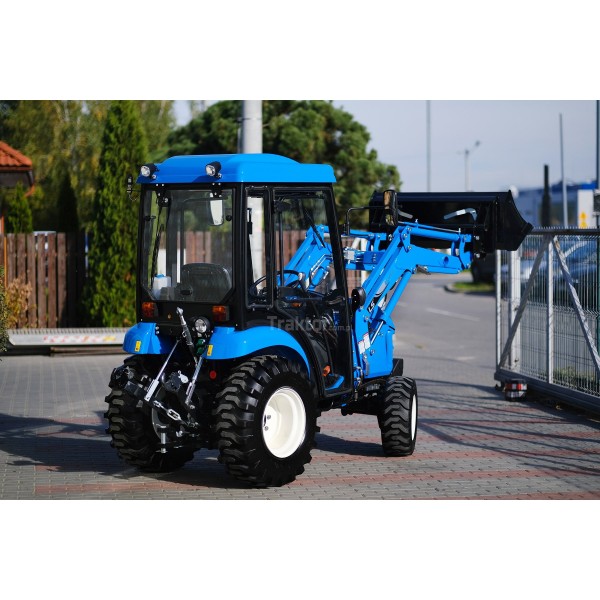 LS Traktor XJ25 HST mit Kabine, Industriereifen und Frontlader