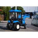 LS Tractor XJ25 HST with cabin, industrial tires and front loader