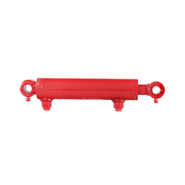 Doppeltwirkender Hydraulikzylinder / 295 mm / HC2-135-295-25-50 - rot
