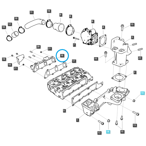 Výfukové potrubie / EGQ165 / Ls Traktor 40383060