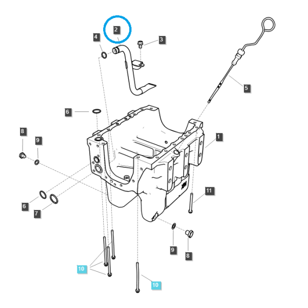 Oil Pump Dragon / EGQ145 / LS Tractor / No. 40267626