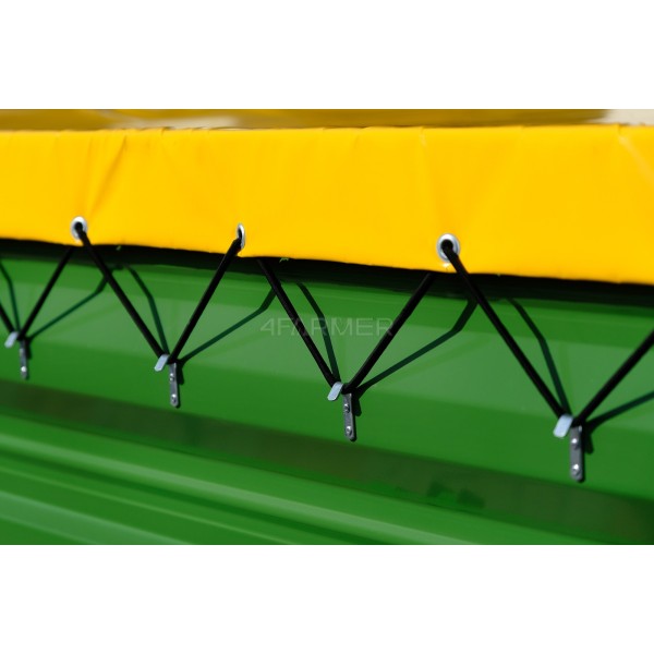 Single-axle agricultural trailer 2.5T with tipper + tarpaulin 4FARMER