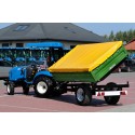Remorque agricole à un essieu 2,5T avec benne basculante + bâche 4FARMER