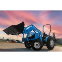 Traktor LS MT3.50 HST s čelním nakladačem LS a bagrem 4FARMER