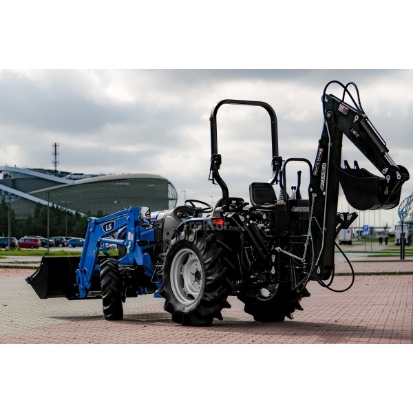 LS Traktor MT3.60 MEC s čelným nakladačom a bagrom