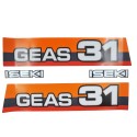 Autocollants pour le tracteur Iseki Geas 31
