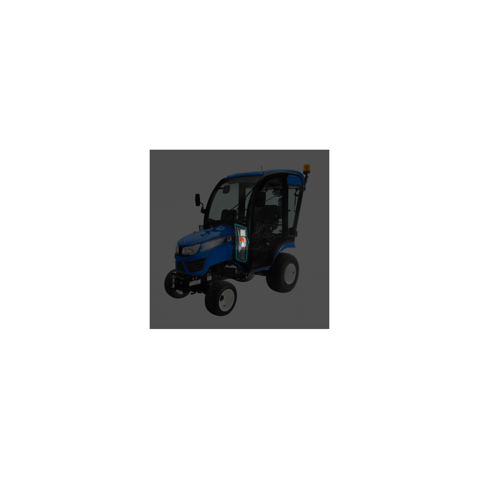 Szyba przedniego dolnego okna kabiny / LS Tractor / LS MT1.25 / LS MT1.22 | Traktor.com.pl