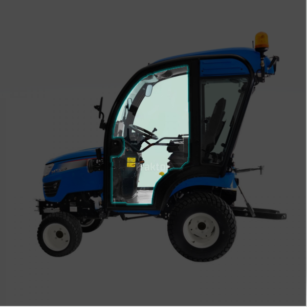 Vitre de porte de cabine / Tracteur LS / LS MT1.25 / LS MT1.22