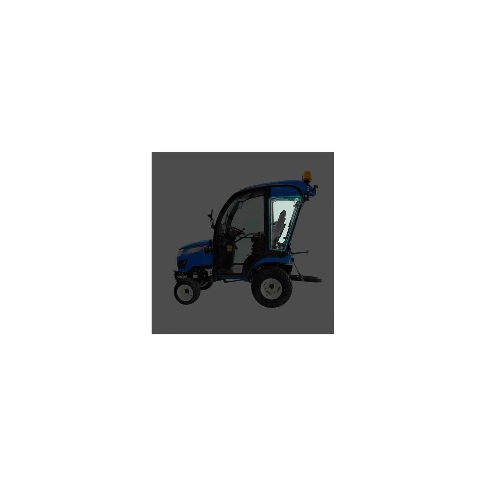 Szyba lewego okna kabiny / LS Tractor / LS MT1.25 / LS MT1.22 | Traktor.com.pl