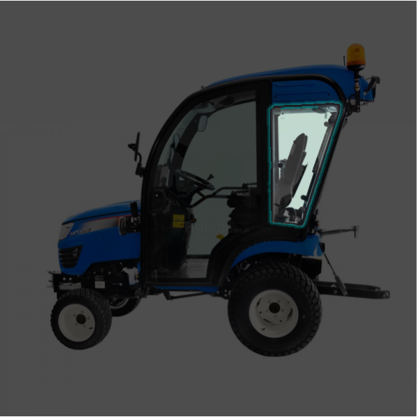 Szyba lewego okna kabiny / LS Tractor / LS MT1.25 / LS MT1.22 | Traktor.com.pl